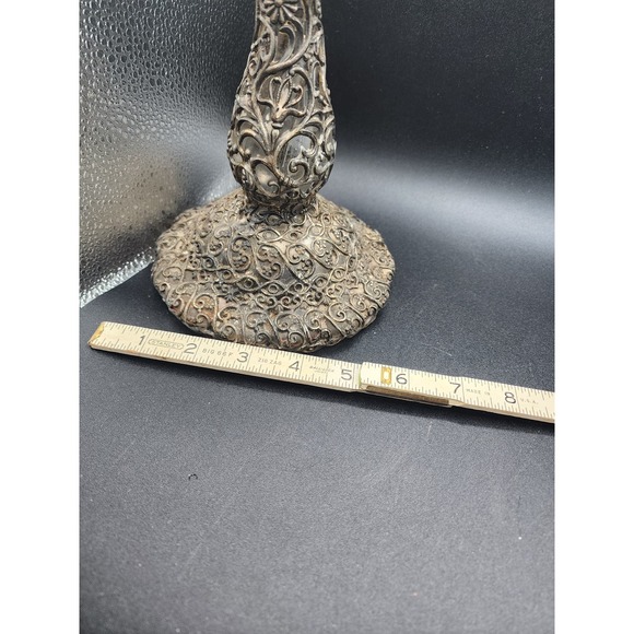 Rare caged glass candlestick - Picture 8 of 8